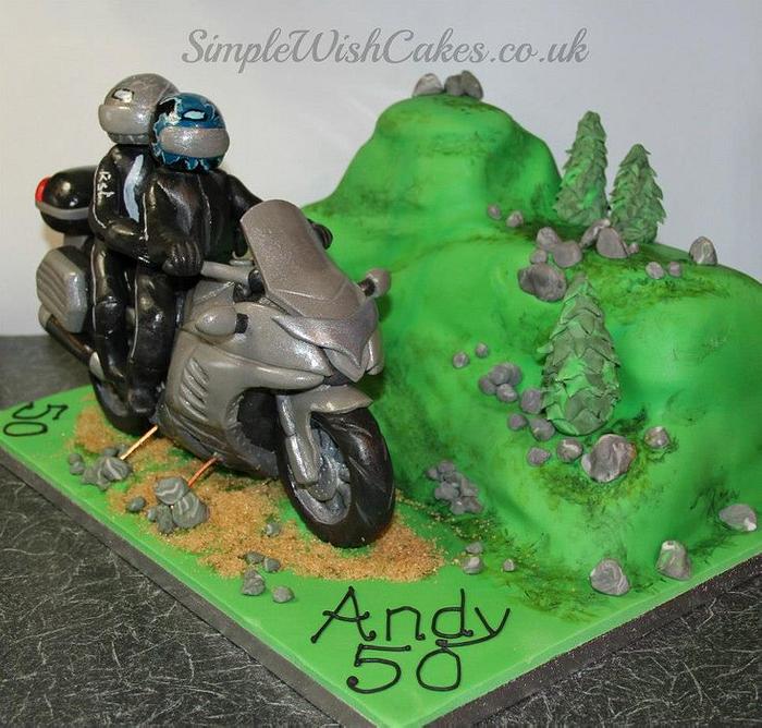 Motorbike Birthday Cake