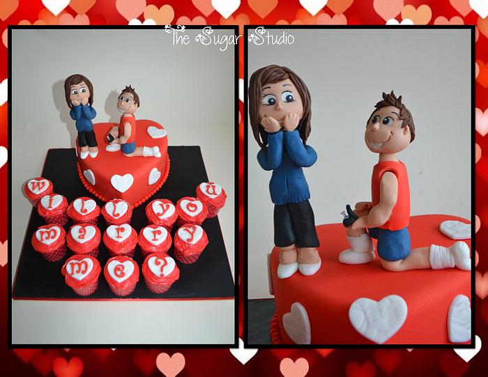 Engagement / Proposal Cake
