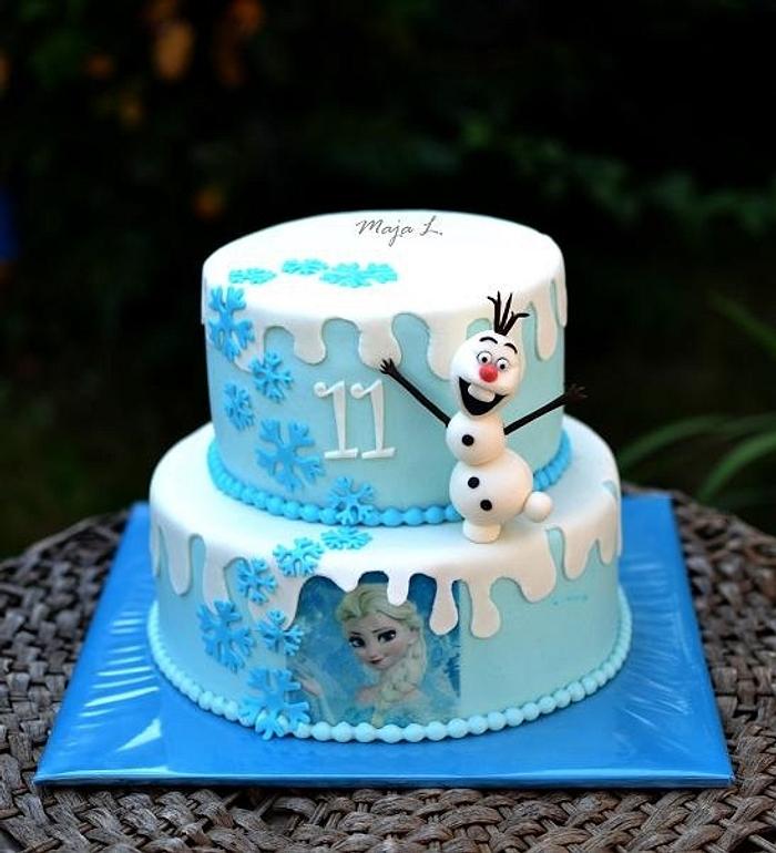 Cake "Frozen"