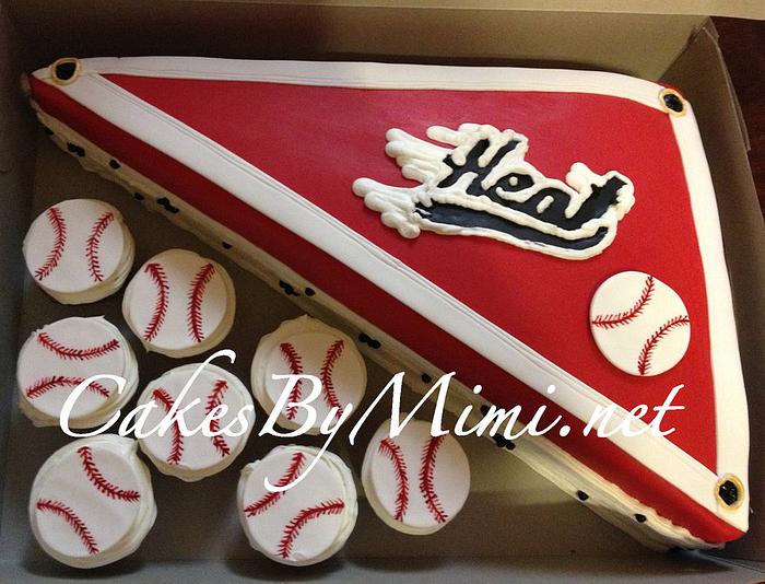 Baseball cake with Logo