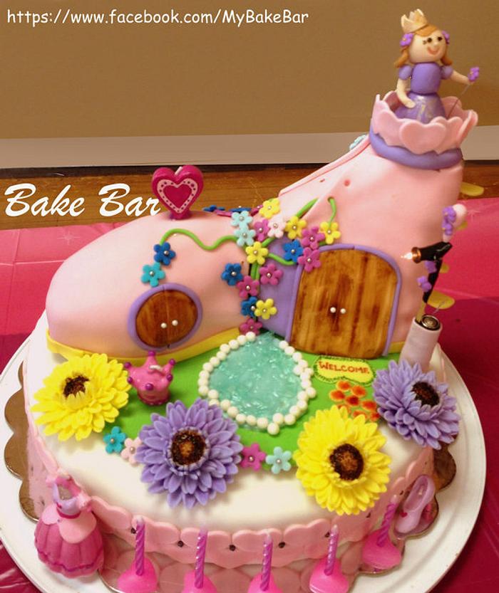 Princess Boot House cake