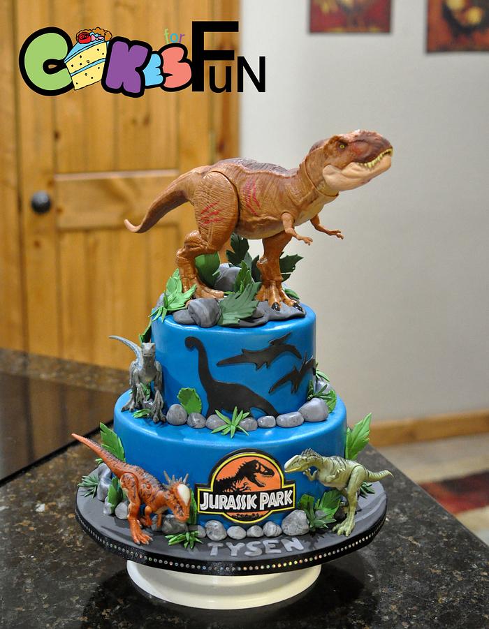 Jurassic Park Dinosaur Cake