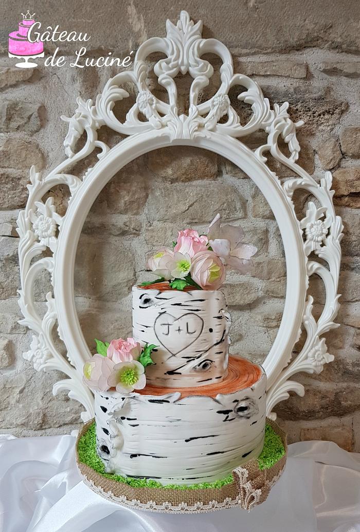Rustic/rural wedding cake