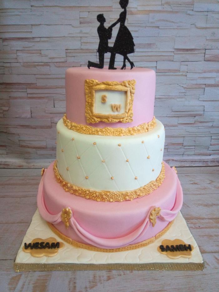 Wedding cake made by JoJo candy