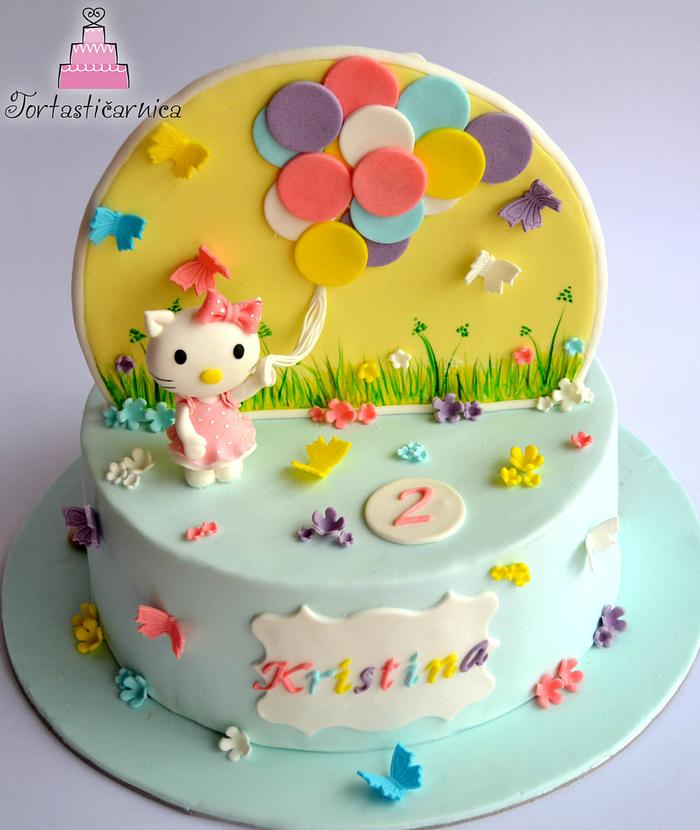 Double cake: Hello Kitty and Dusty :) 