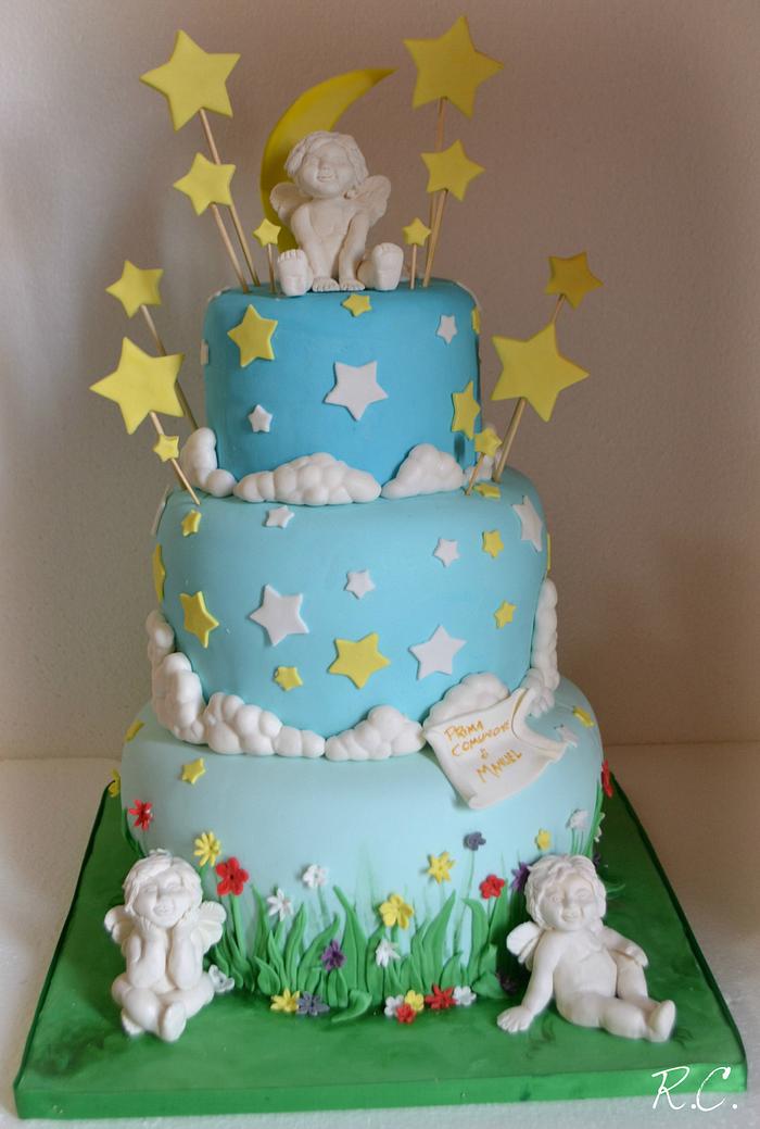 Angels First Communion Cake