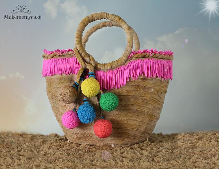 Beach basket bag Cake