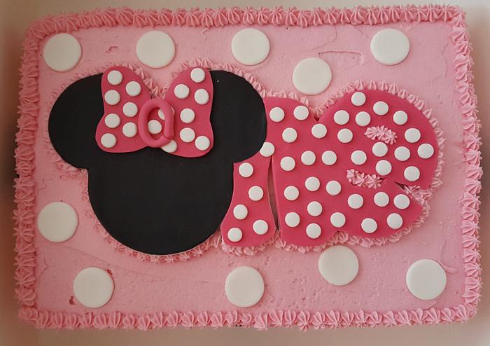 1st Birthday Mini Mouse Cake