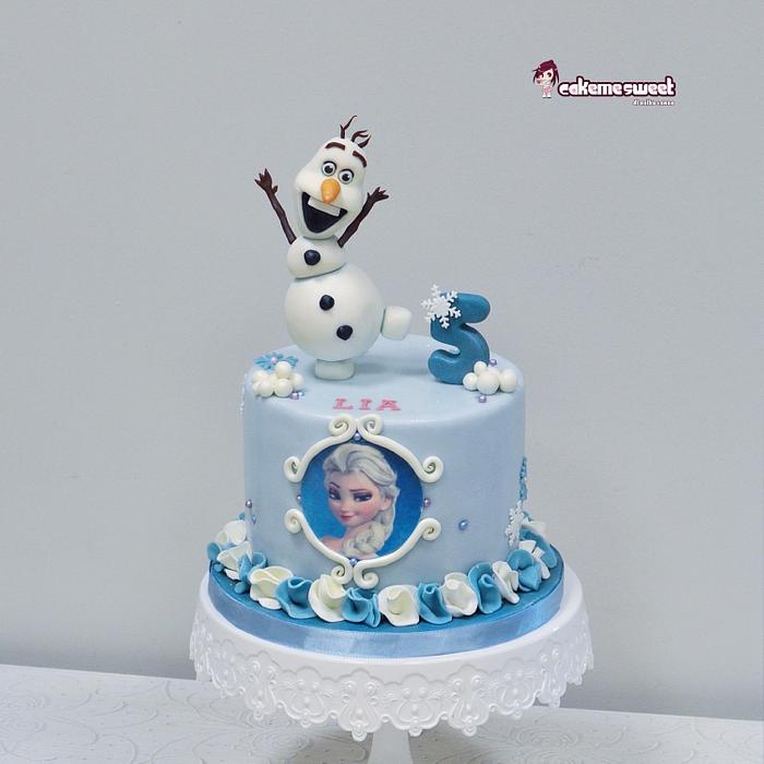 Olaf Frozen cake