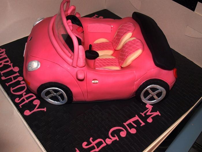 VW convertible cake