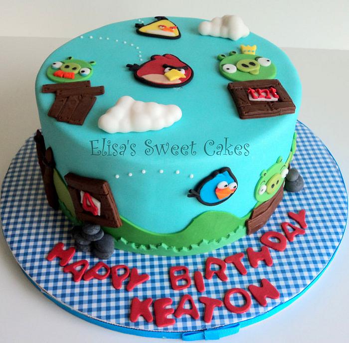 Angry Birds Birthday Cake