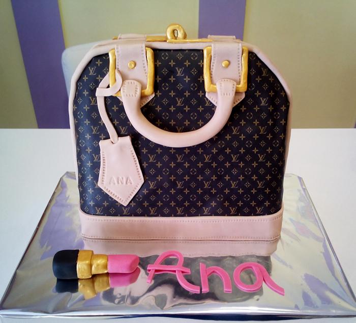 Louis Vuitton Bag - Decorated Cake by Delicia Designs - CakesDecor