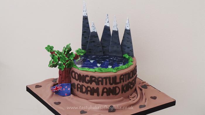 Milford Sound, New Zealand: Engagement Cake