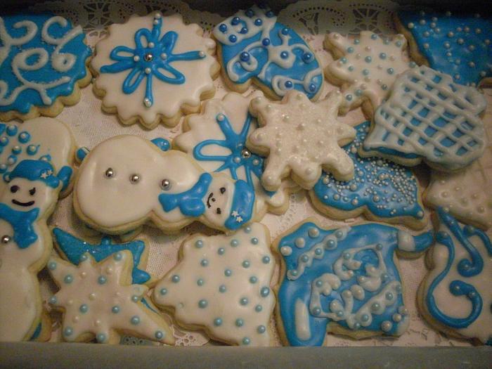 Blue Collection Christmas Cookies