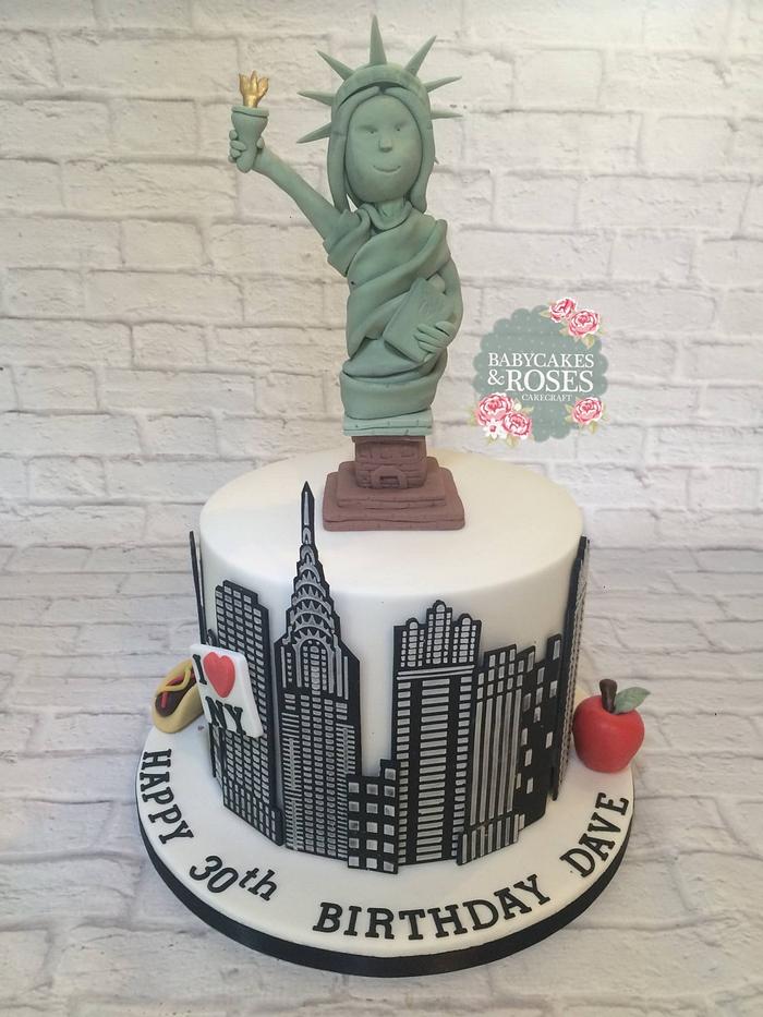 New York Statue of Liberty Cake