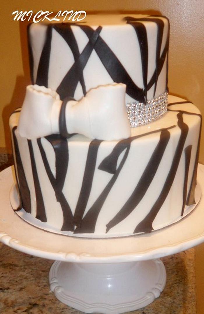 A ZEBRA THEMED BIRTHDAY CAKE