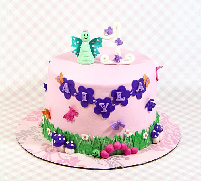 Butterfly themed cake 