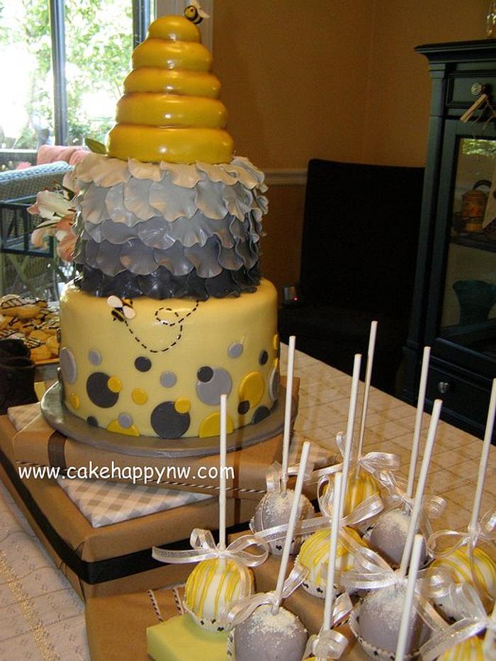 Mother to "Bee" Baby Shower Cake