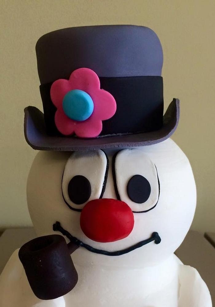 Frosty the Snowman cake