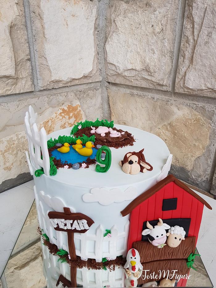 Farm bday cake