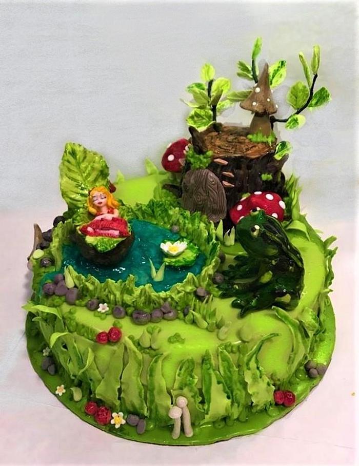 Birthday Cake for Children - Thumbelina 