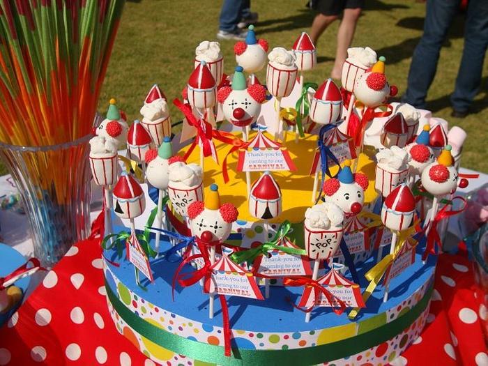 Carnival cake pops