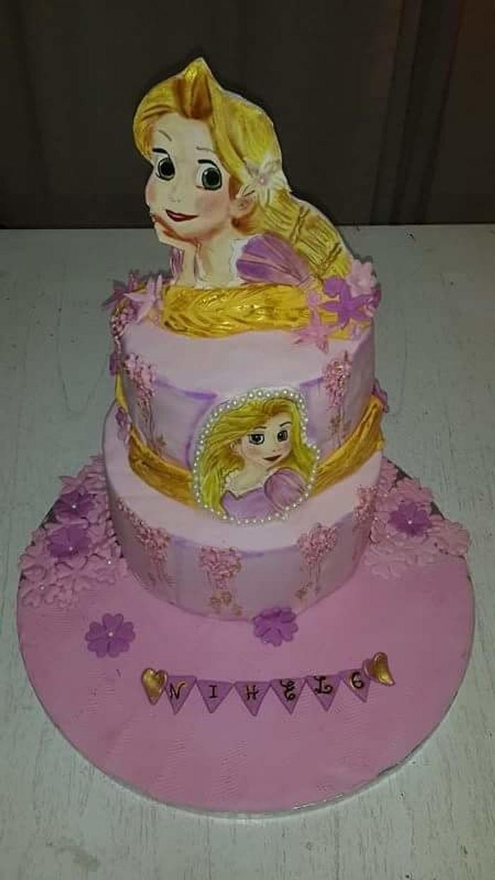 rapunzel cake