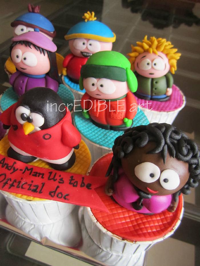 South park Characters Cupcakes