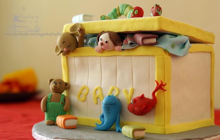 Toybox Cake with Children's book characters 