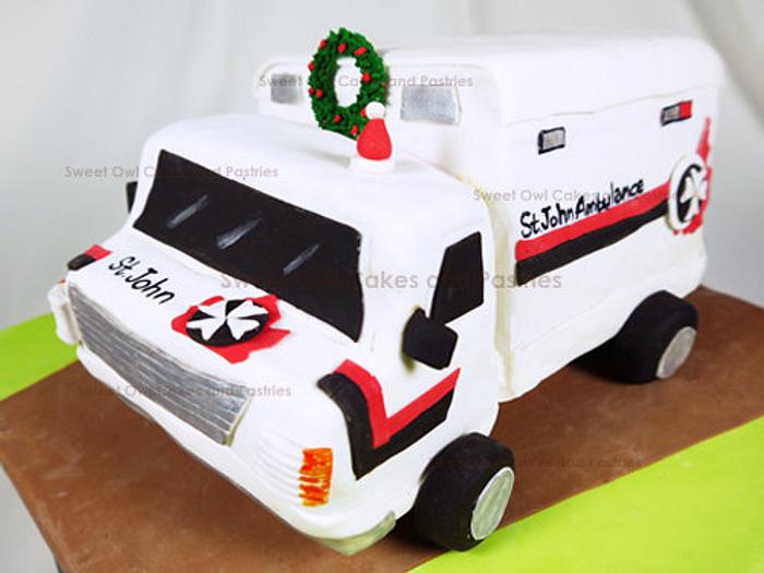 St John Ambulance 3D cake