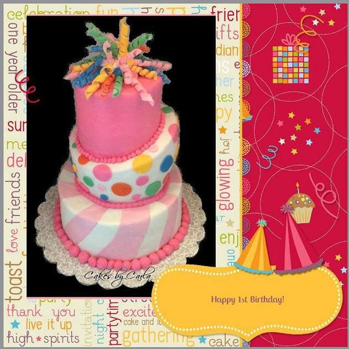 Sidnye's  First Birthday Cake