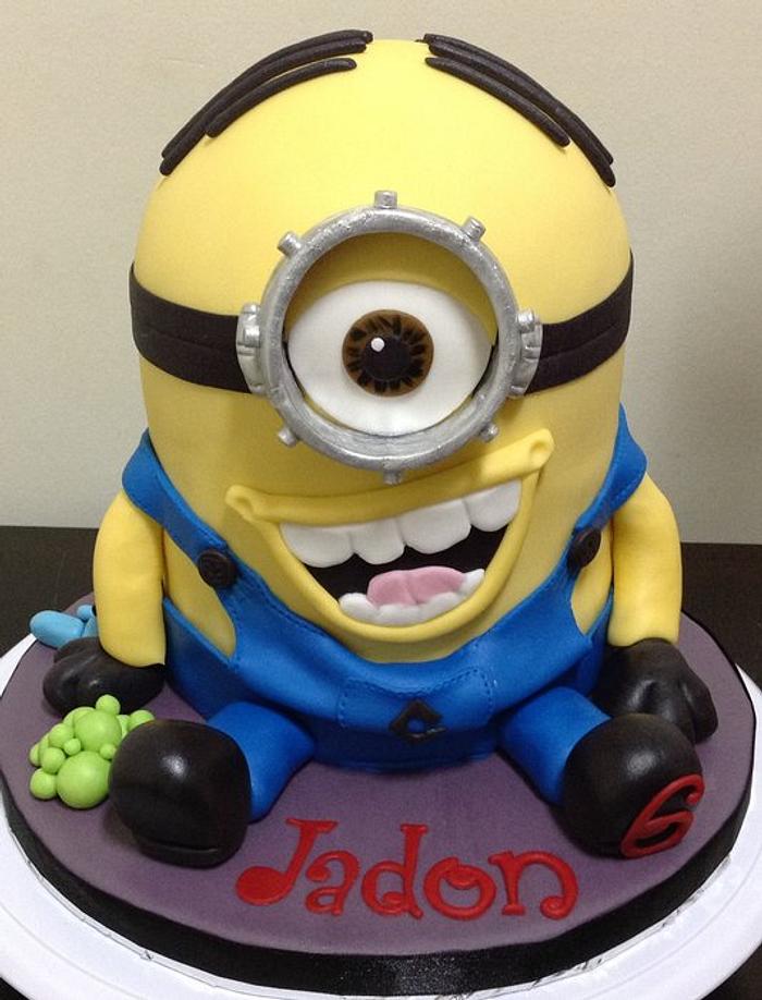 6th Birthday Minion Cake