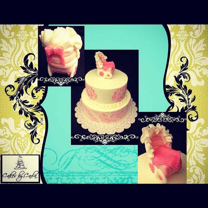 Pretty in Pink Baby Cake