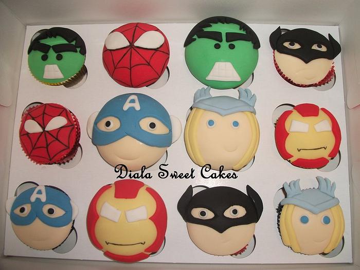 Super Hero cupcakes 