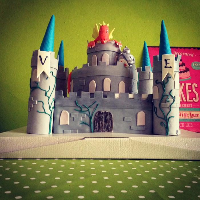 Medioeval castle cake