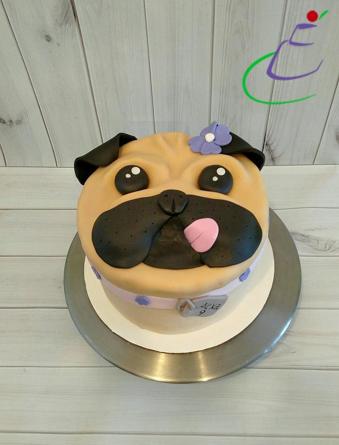 PUG CAKE | Outstanding 3D pug cake! 🐕😍 By: annakaralkina | By MetDaan  Cakes | As always, Emma Carolkina does not disappoint. This time she is  making a 3D cake with a