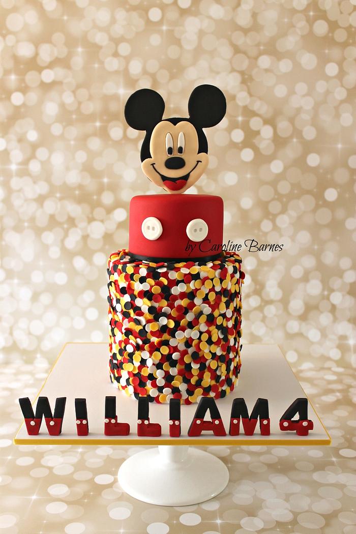 Mickey Mouse Confetti Cake