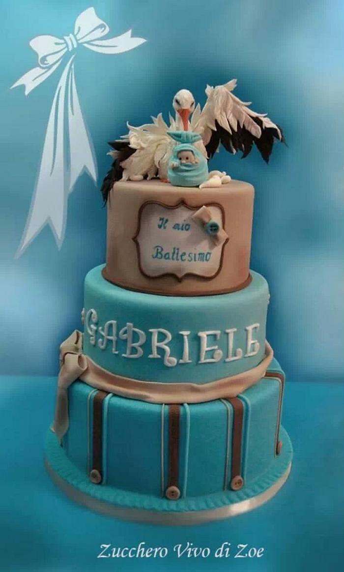 Christening Cake for a Boy