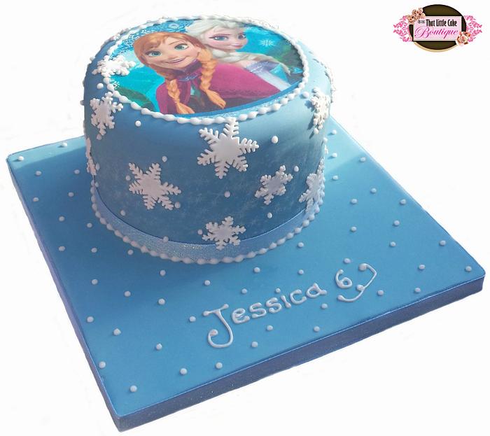 Frozen Printed Topper Cake
