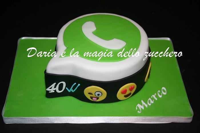 WhatsApp cake