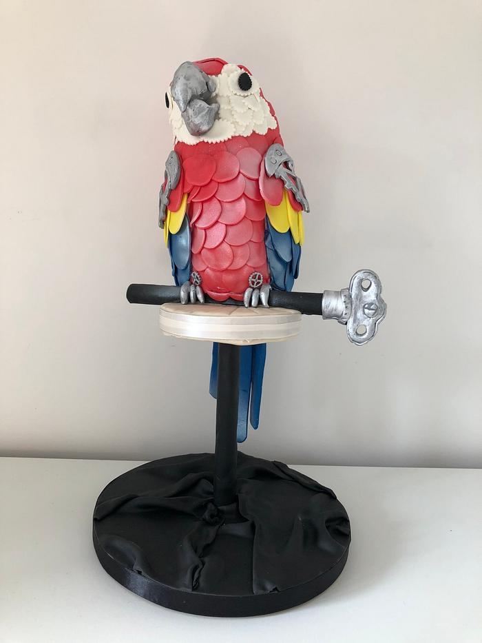 Marcus the steampunk parrot 