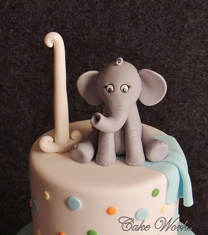 Baby Elephant 1st Birthday