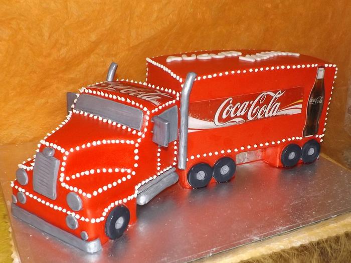 Torta Camion CocaCola su torta vera!!!