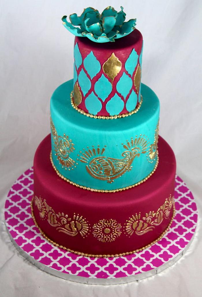 Moroccan theme cake