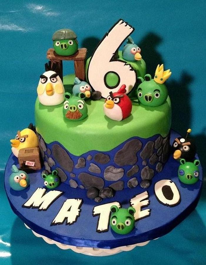 Angry Birds cake for Mateo