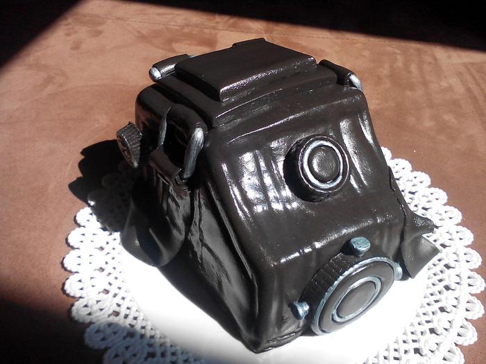 old camera cake