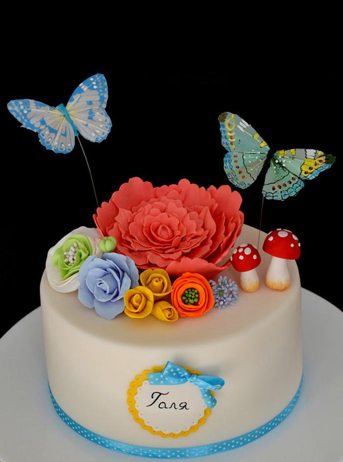 ''Flowers'' Cake
