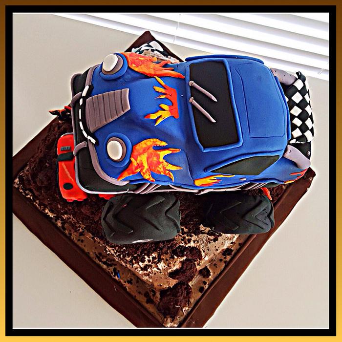 Monster Truck theme cake