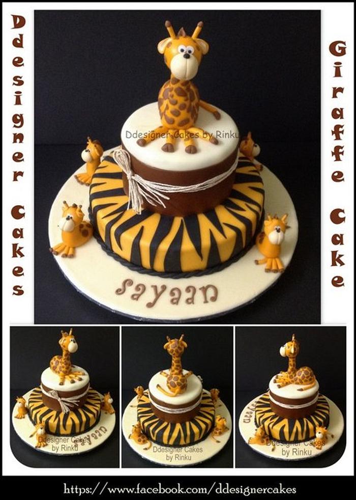 Giraffe Theme Cake