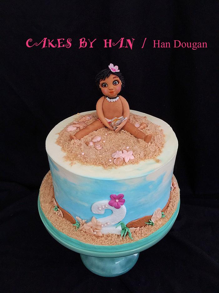 Picture Moana cake